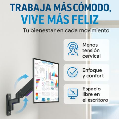 PostuArm™ Cuida Tu Postura Con El Mejor Brazo Para Monitor