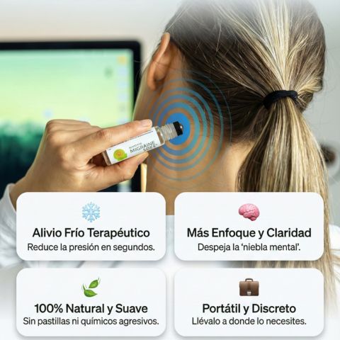 Migraine Stick™ – Alivio inmediato y natural contra las migrañas