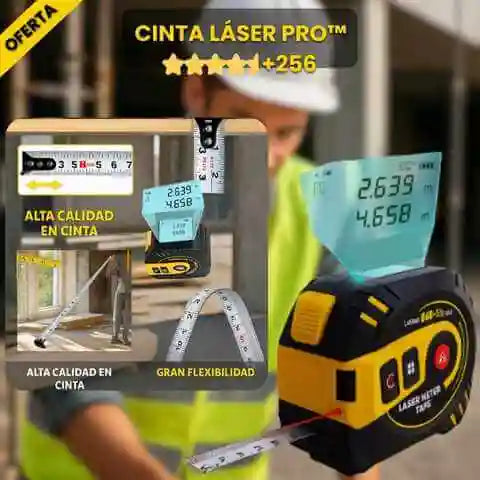 Cinta Láser Pro™ Precisión profesional en cada medida
